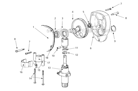 Gear Diagram and Parts List for AL2710  Campbell Hausfeld Paint Sprayer
